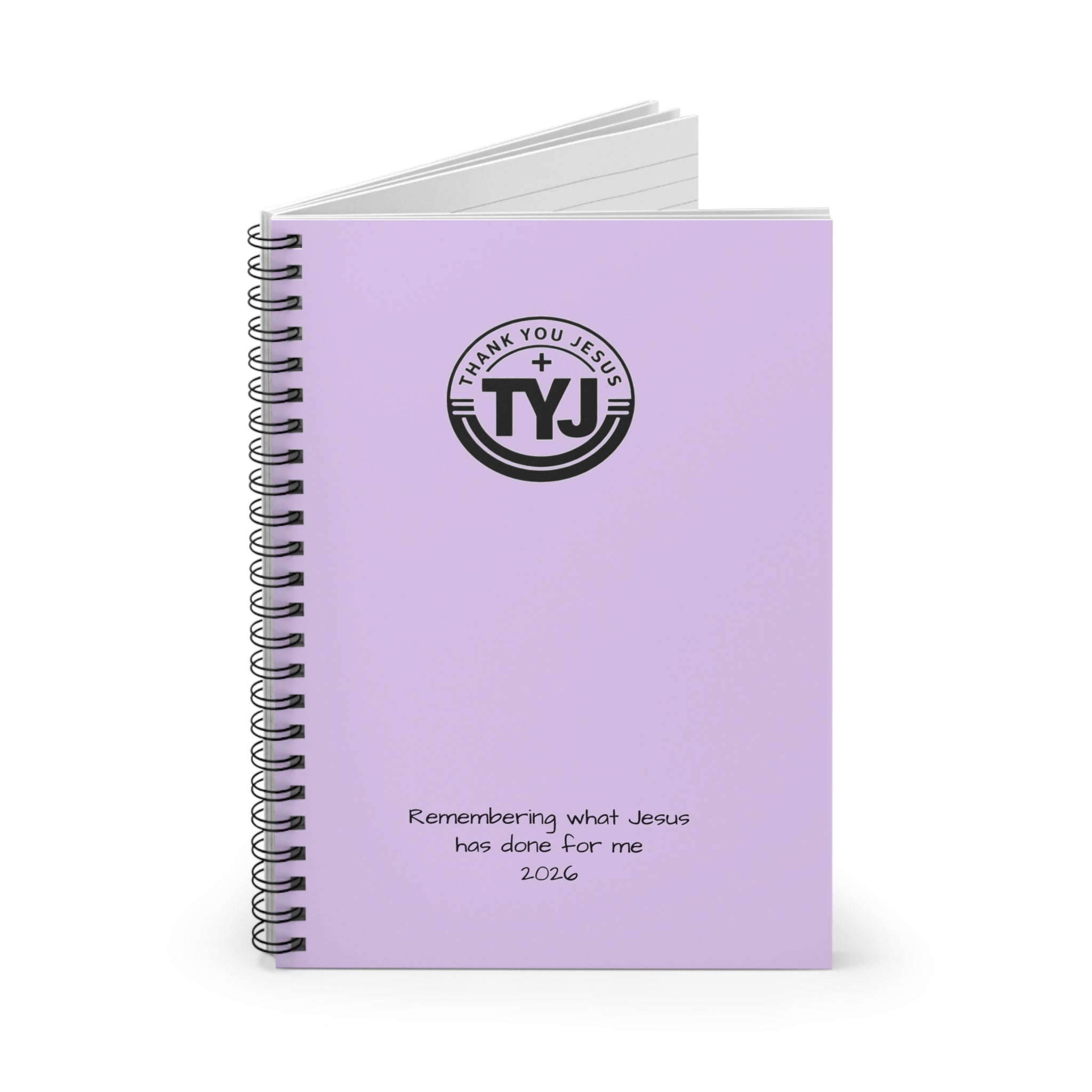 Faith Journal Notebook — "a place to record what God has done" Ruled Spiral Notebook