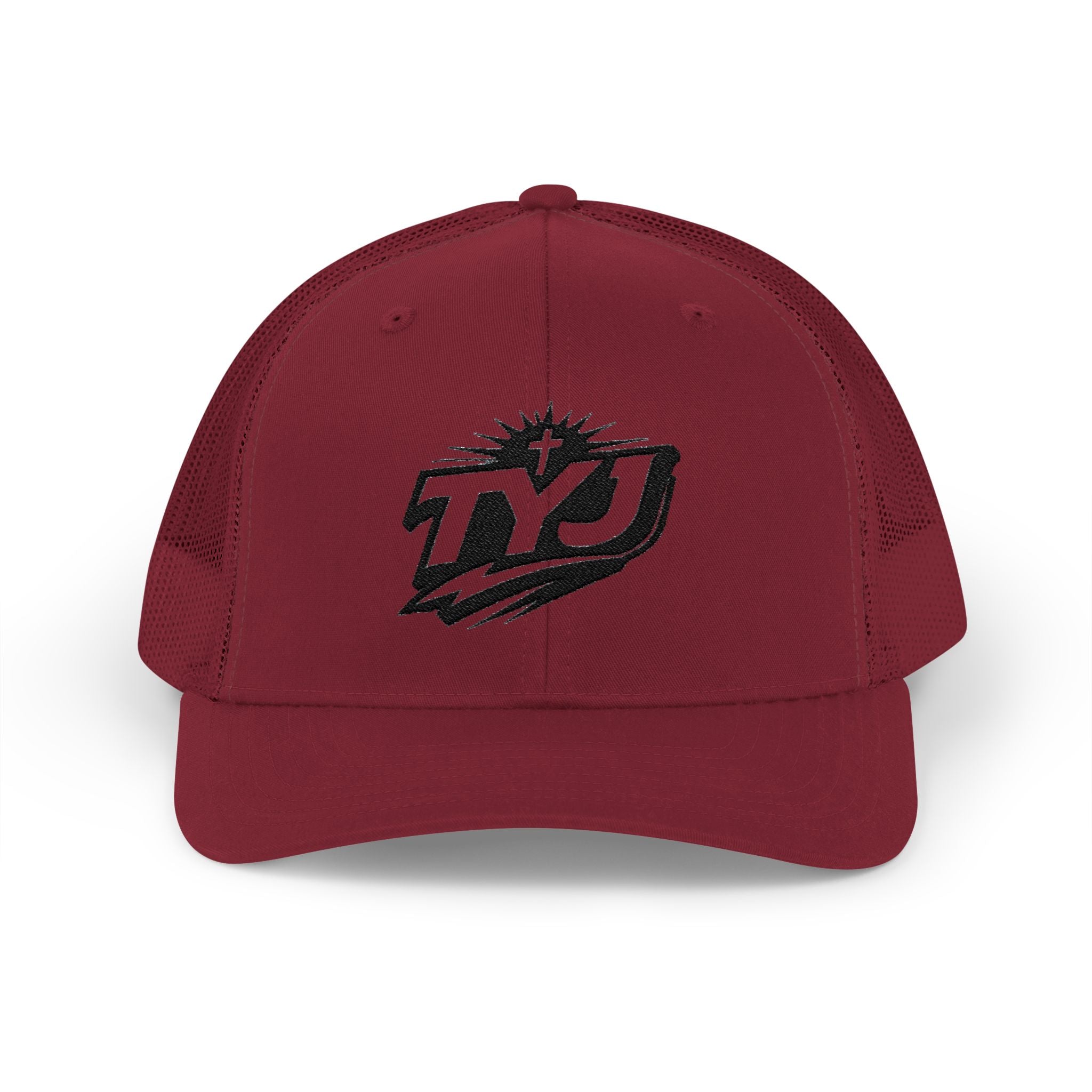 TYJ Logo Trucker Cap — Retro Sport Snapback Hat