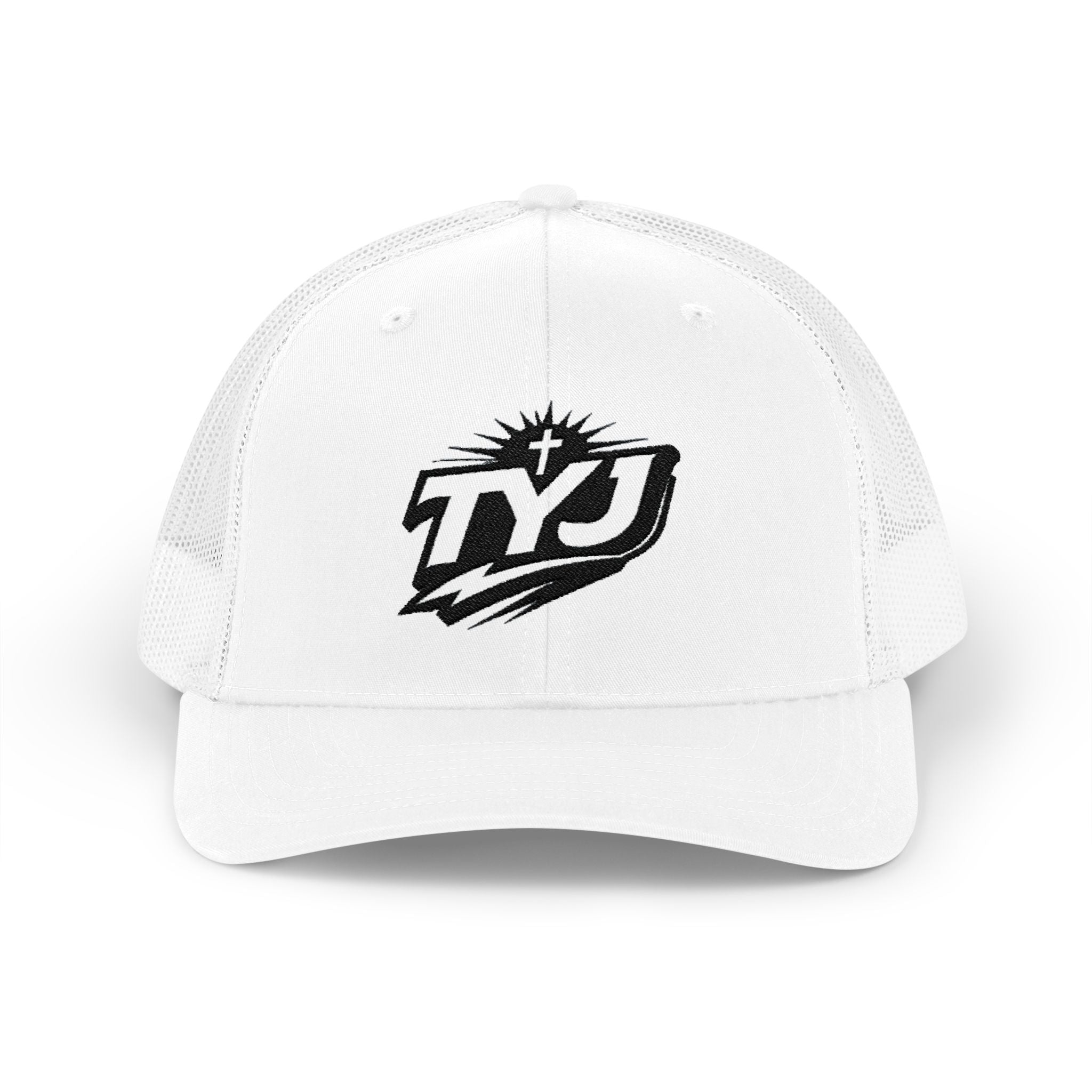 TYJ Logo Trucker Cap — Retro Sport Snapback Hat