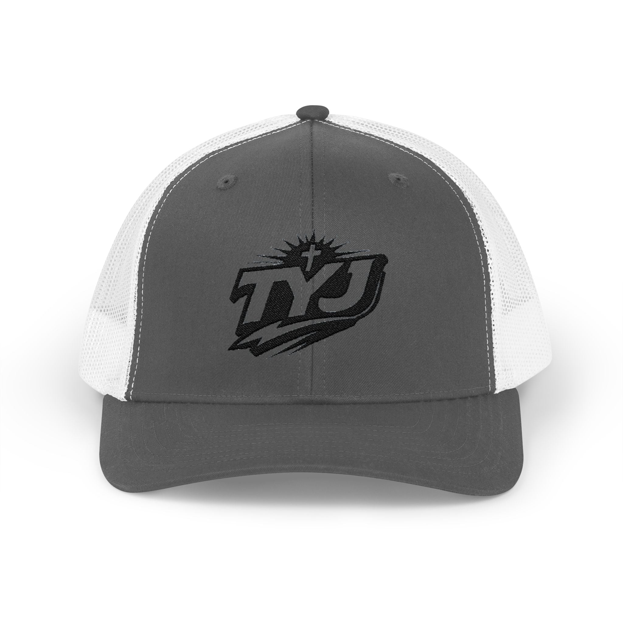TYJ Logo Trucker Cap — Retro Sport Snapback Hat