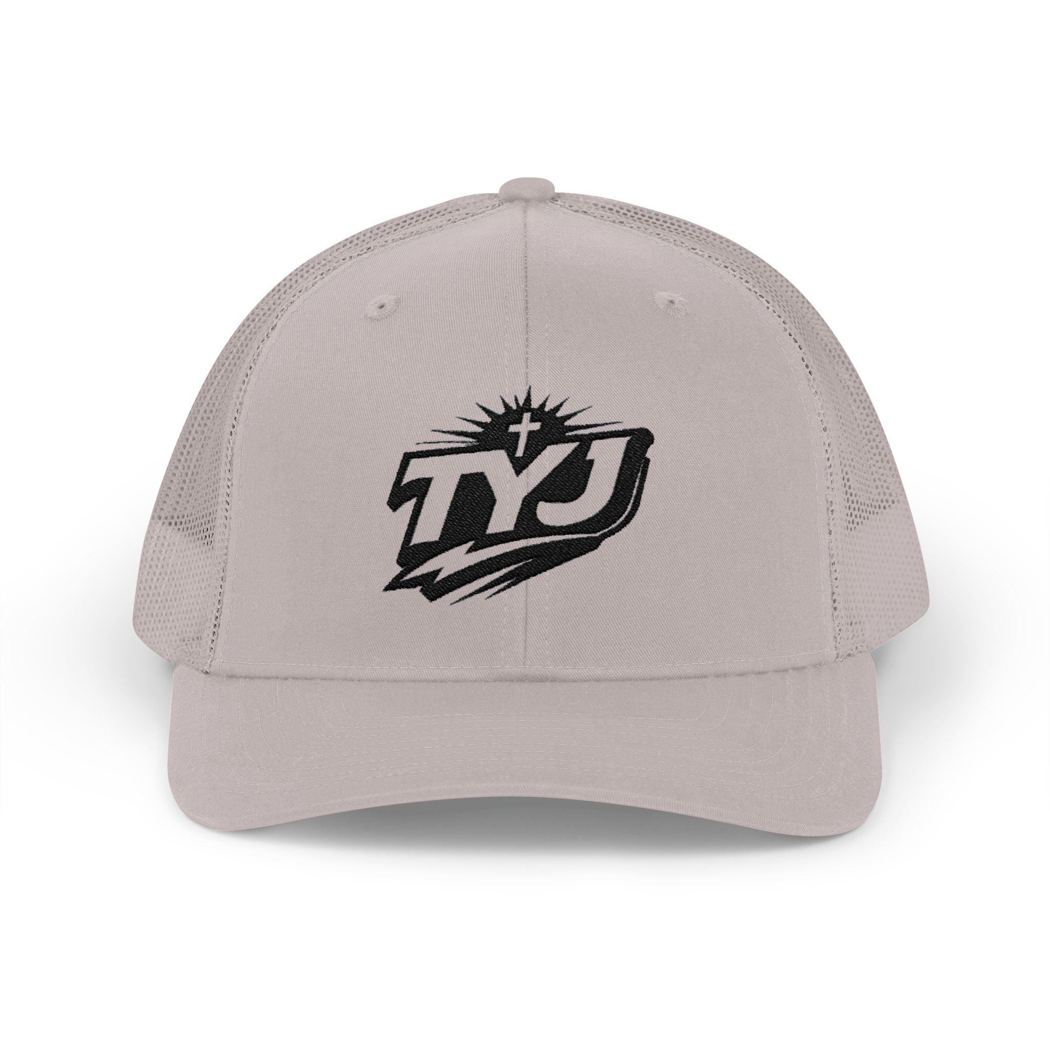 TYJ Logo Trucker Cap — Retro Sport Snapback Hat