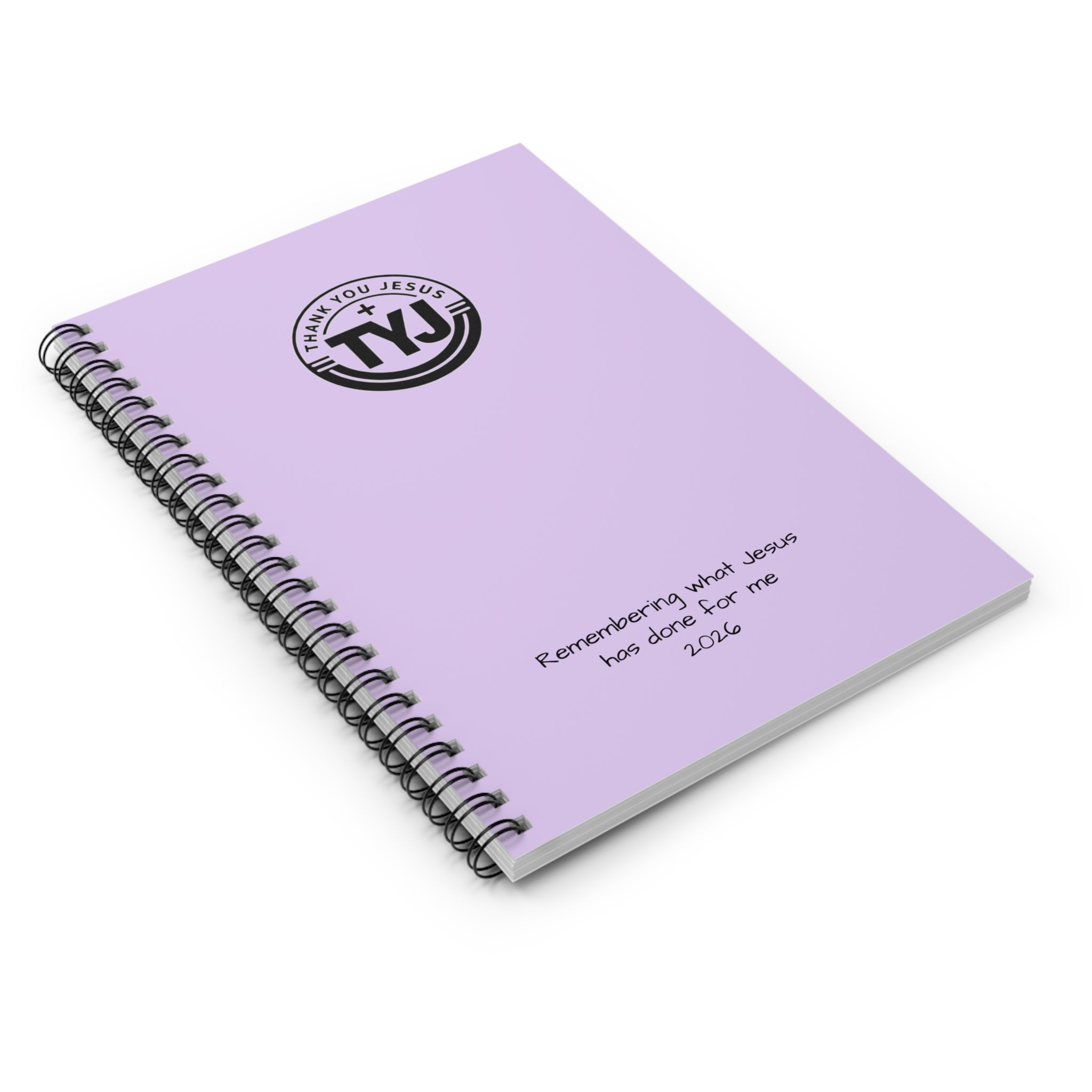Faith Journal Notebook — "a place to record what God has done" Ruled Spiral Notebook
