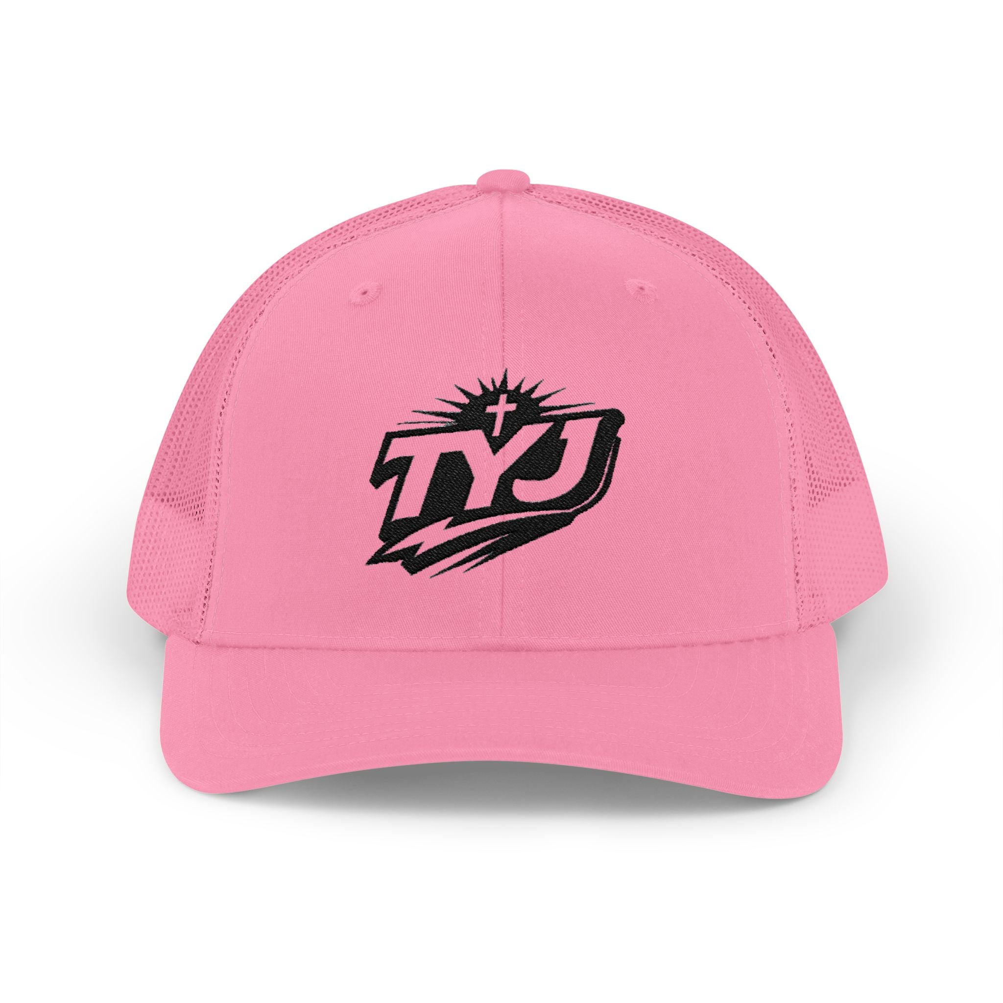 TYJ Logo Trucker Cap — Retro Sport Snapback Hat
