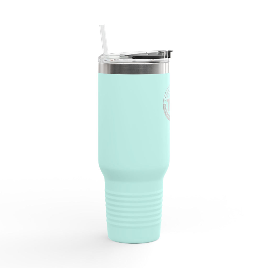 TYJ Logo 40oz Insulated Travel Mug — Thank You Jesus Stainless Tumbler