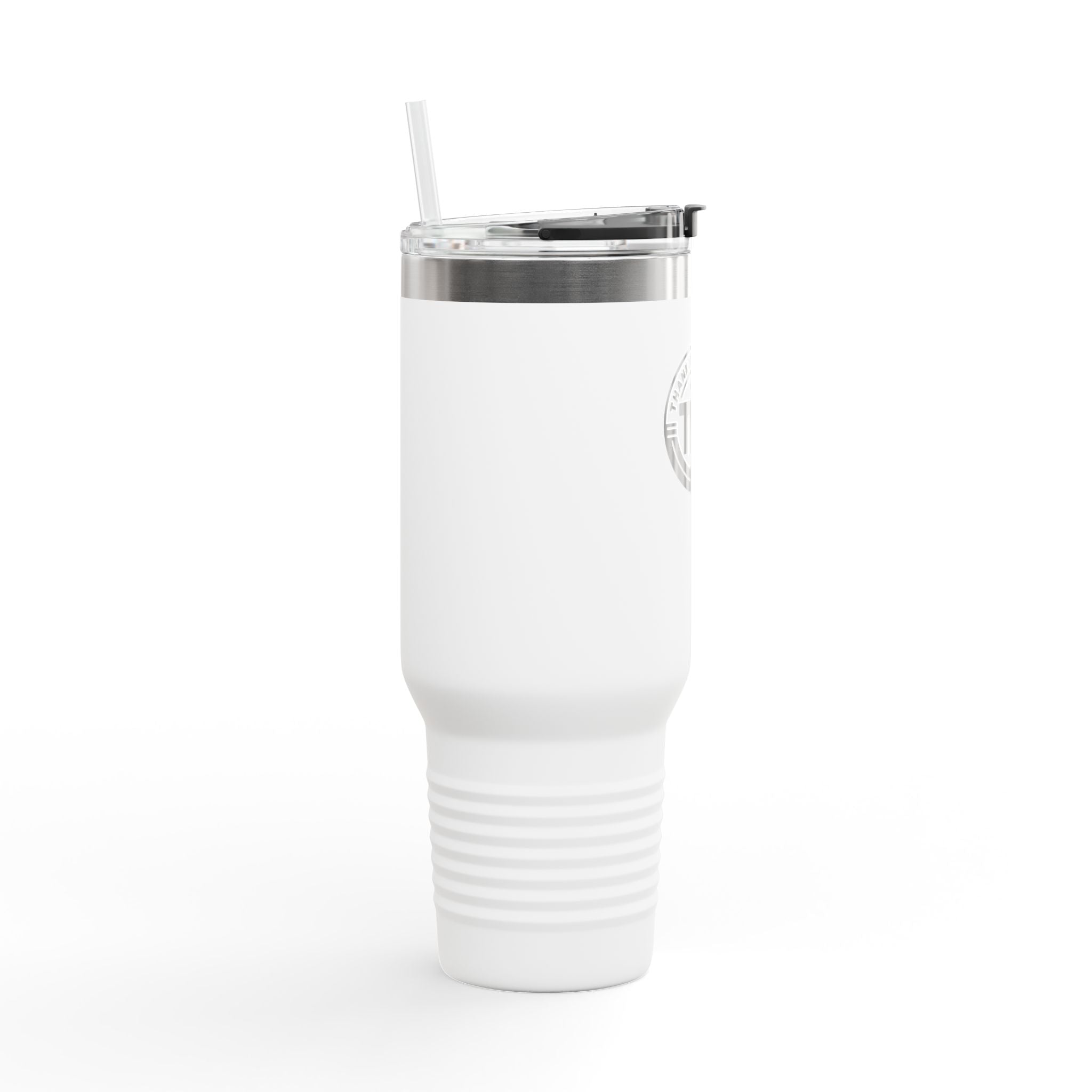 TYJ Logo 40oz Insulated Travel Mug — Thank You Jesus Stainless Tumbler