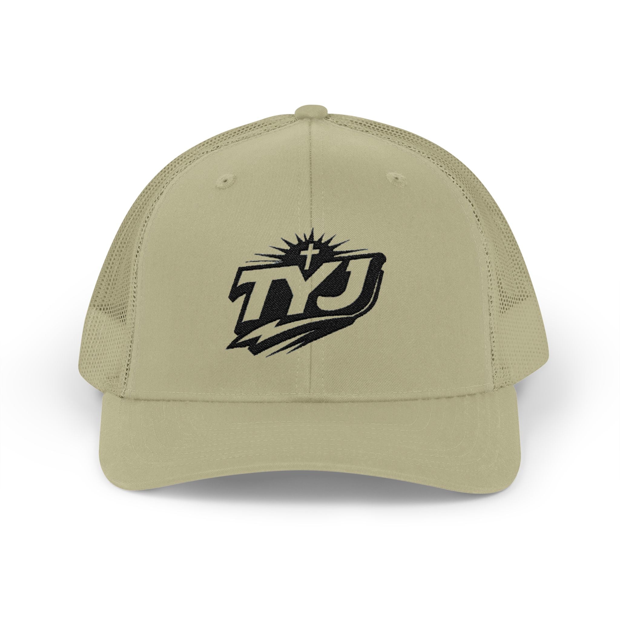 TYJ Logo Trucker Cap — Retro Sport Snapback Hat