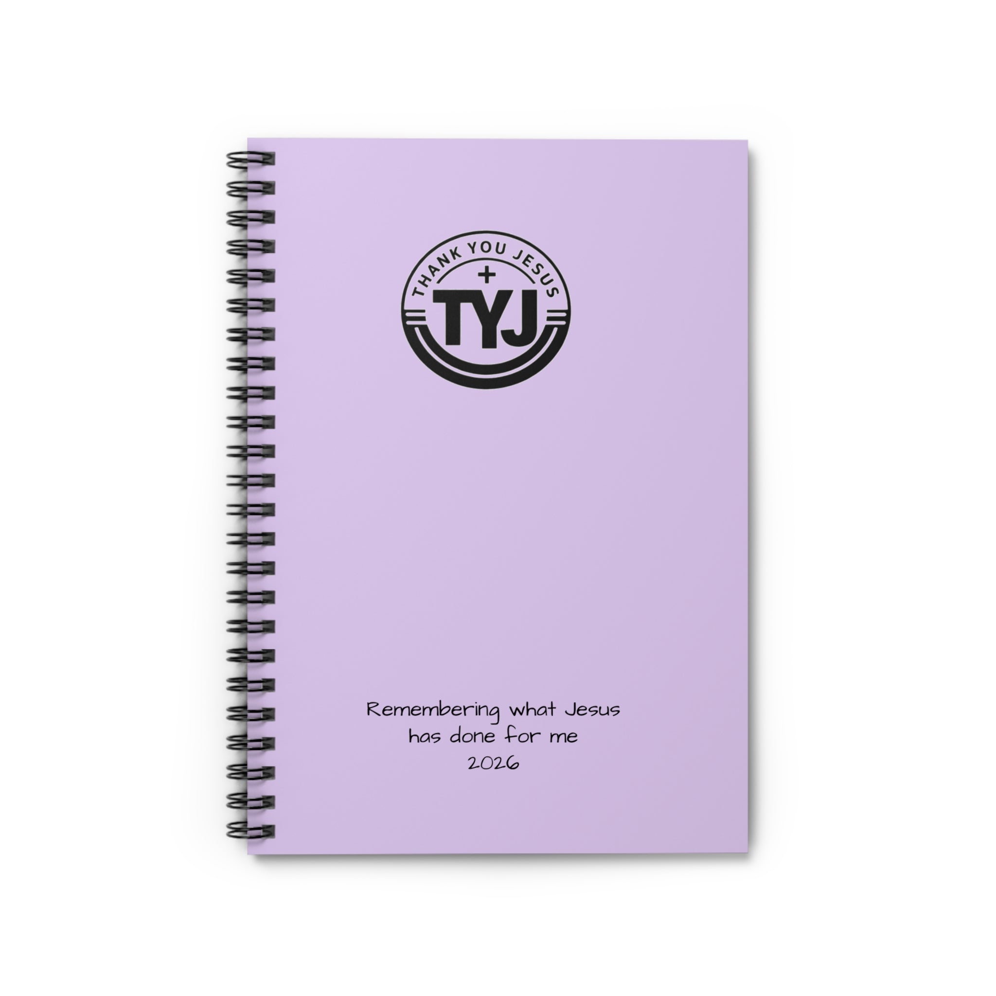 Faith Journal Notebook — "a place to record what God has done" Ruled Spiral Notebook